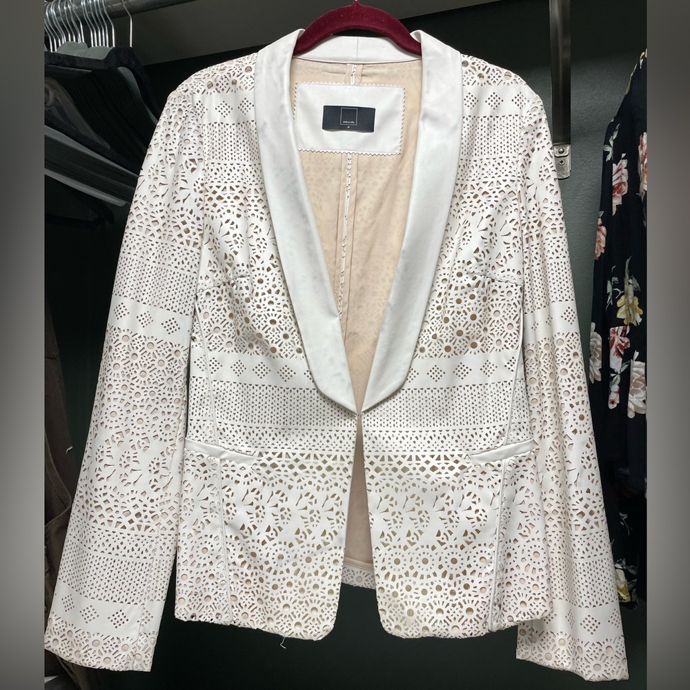 Dolce Vita Vegan Leather Lasercut Blazer Jacket